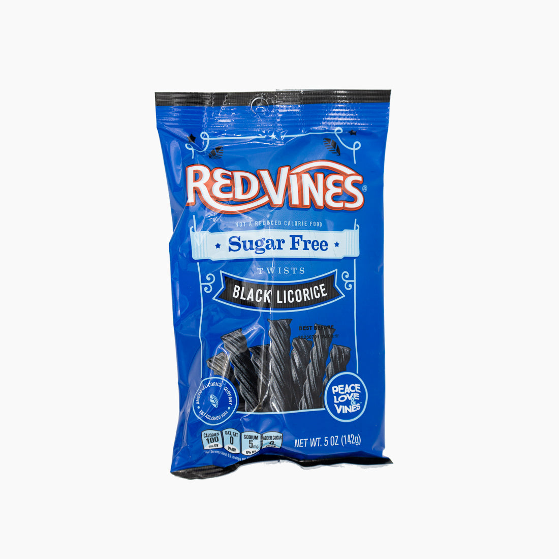 Red Vines Sugar Free Black Licorice Bag