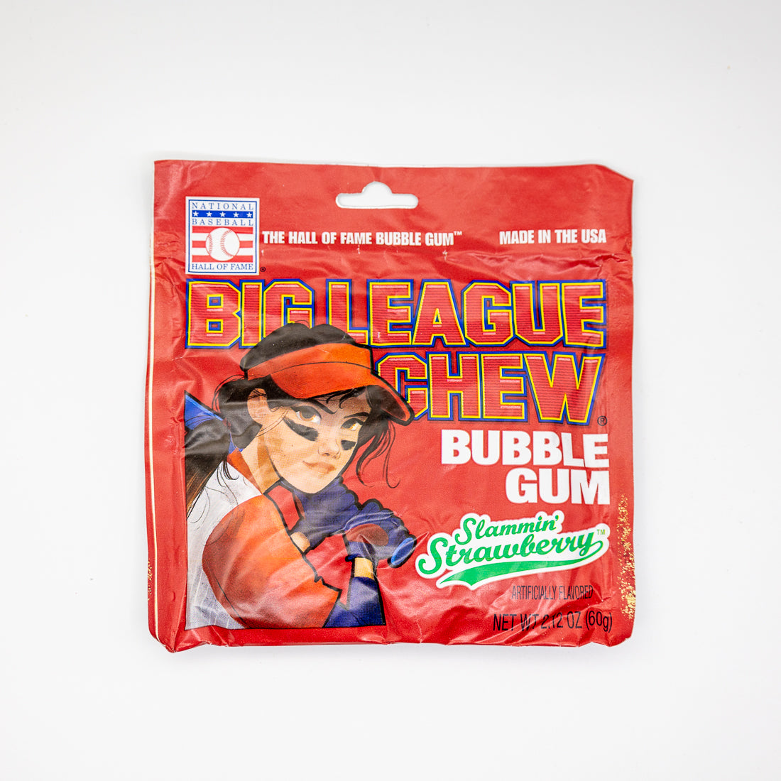 Big League Chew Slammin' Strawberry Bubble Gum